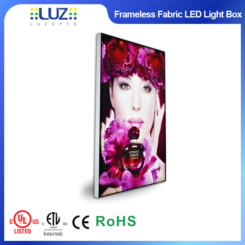 Large Format Frameless Fabric LED Light Boxes for Offices